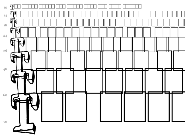 Lazy Day font waterfall